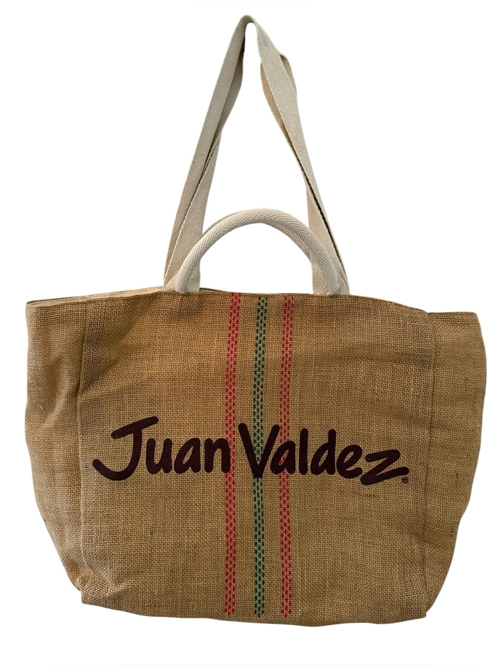 Juan Valdez Beige Jute coffee lovers Tote Bag